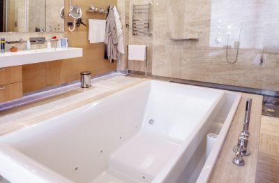 Renovated Bathroom with New Tub